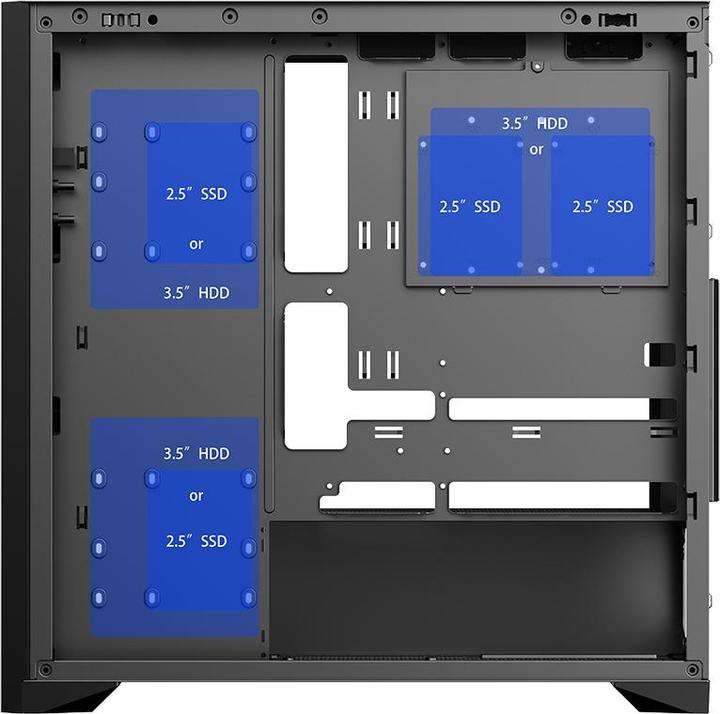 Actual product image Itek Woody (mATX, ATX, Mini-ITX)