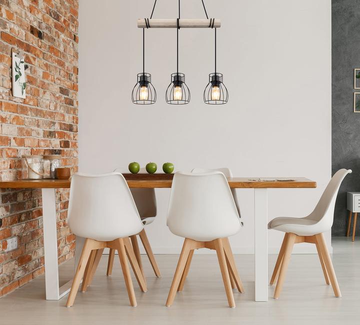 Actual product image Globo Pendant lamp Mina black matt 3xE27 (E27)