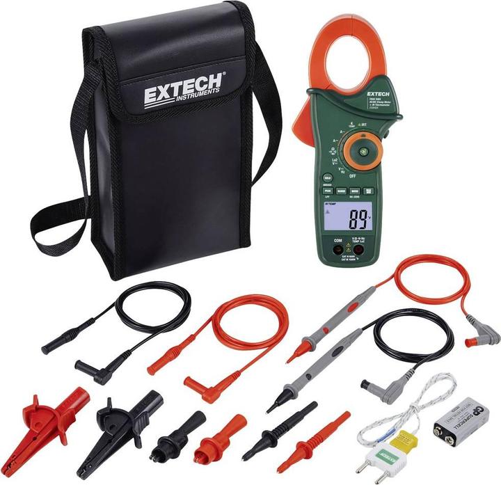 Image du produit Extech EX840A Pince ampèremétrique numérique Thermomètre IR CAT IV 600V Affichage (Counts) : 6000 (CAT IV 600V)