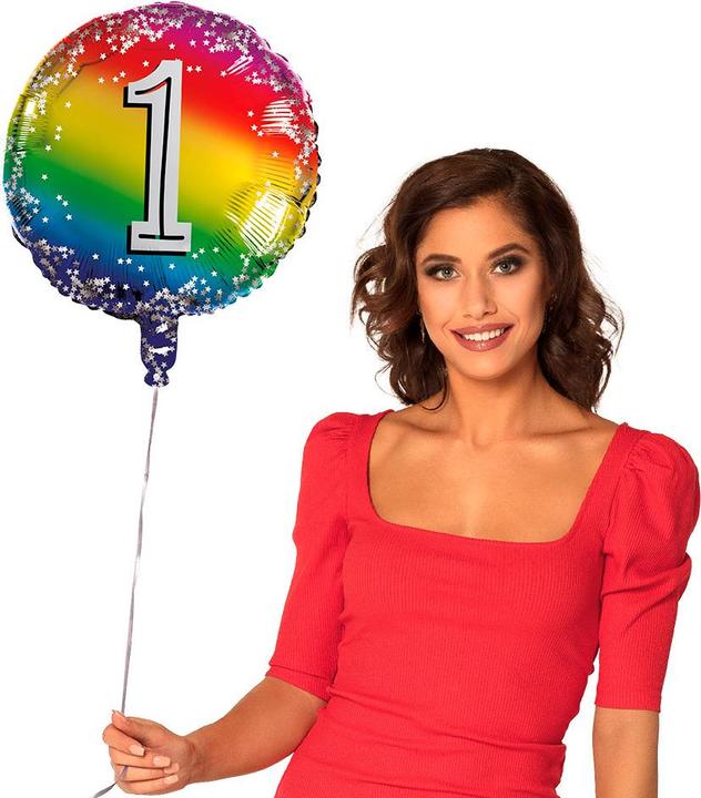 Actual product image Boland Folienballon Rund Nummer 1 (1 x)