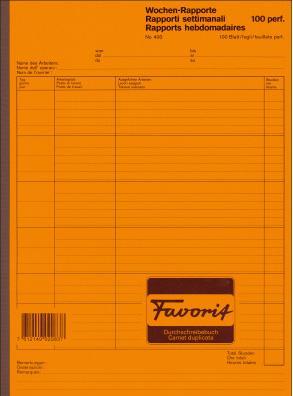 Image du produit Favorit Rapports hebdomadaires (100 x)