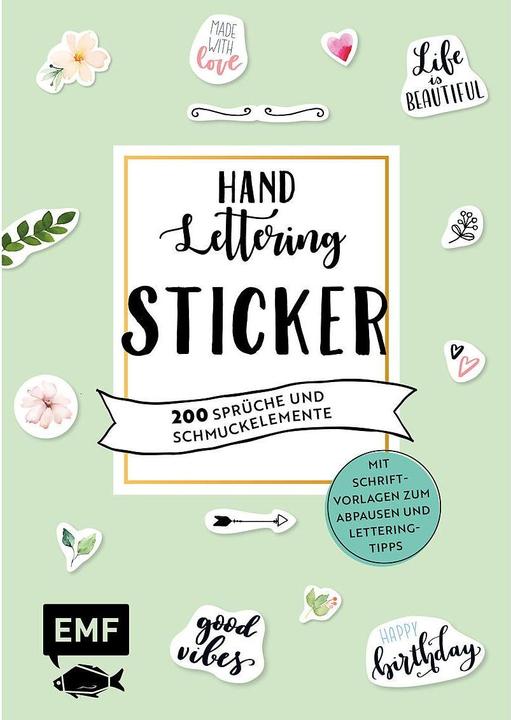 Produktbild Handlettering-Sticker – 200 Sprüche und Schmuckelemente