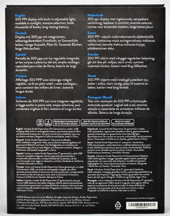 Produktbild Amazon Kindle Paperwhite (2015) - Special Offers (6", 4 GB, Schwarz)