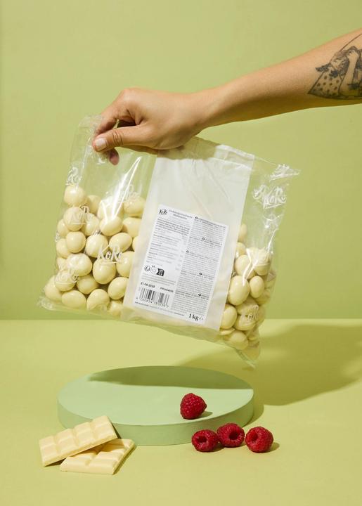 Immagine prodotto KoRo Lamponi liofilizzati in cioccolato bianco (1000 g)