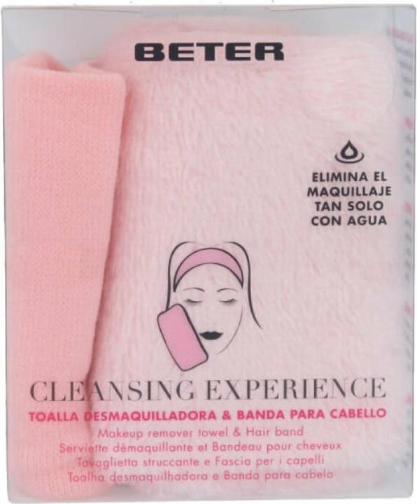 Beter Set di asciugamani e fasce per capelli per rimuovere il trucco (Panni pulizia)