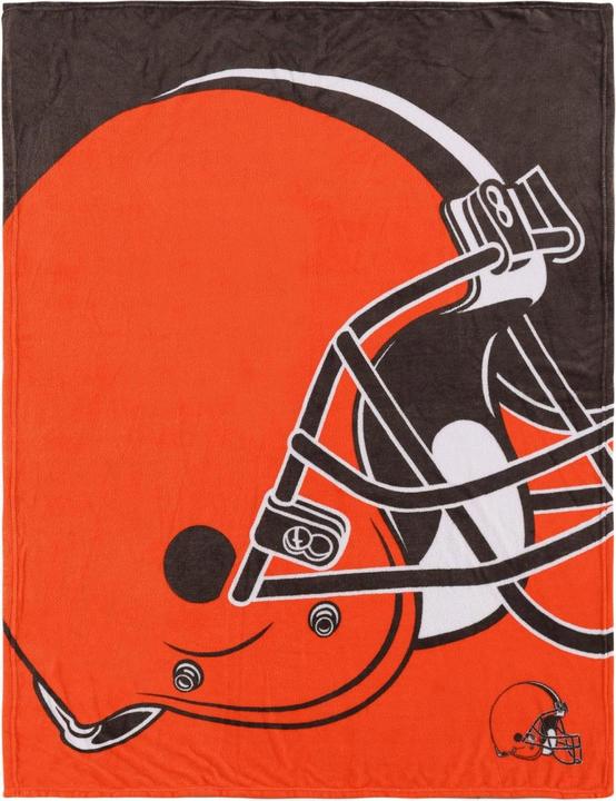 Actual product image Foco Cleveland Browns NFL Supreme Slumber Plush Blanket (150 x 130 cm)