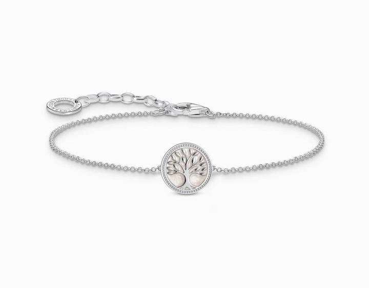 Produktbild Thomas Sabo Armband mit Tree-of-Love-Anhänger und weisser Emaille Silber (19 cm, 925er Silber, Emaille)