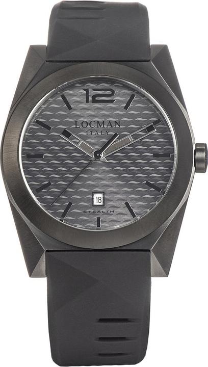 Image du produit Locman Italy Montre homme Stealth noir PVD Ref. 0810 (Montre analogique, 41 mm)