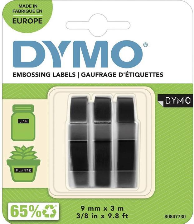 Immagine prodotto Dymo Nastro per goffratura 3D (0.90 cm, Nero)