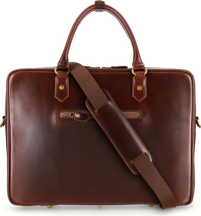 Buckle & Seam LederAktentasche Albert Braun / Innenfutter Dot