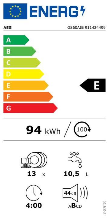 Energy Label AEG GS60AIB