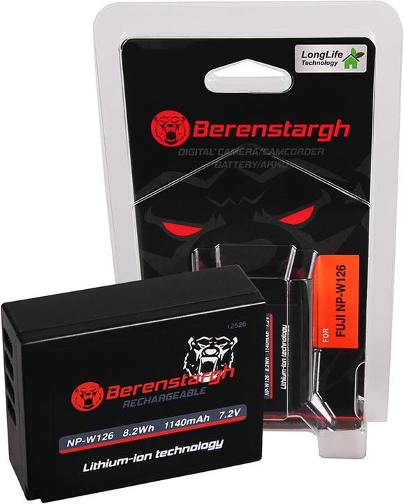 Actual product image Berenstargh Fuji NP-W126 (Rechargeable battery)