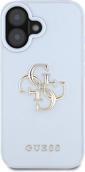 Produktbild Guess Hardcase PU Grained Big 4G and Classic Logo Case for iPhone 16 6,1" Blue (Apple iPhone 16)