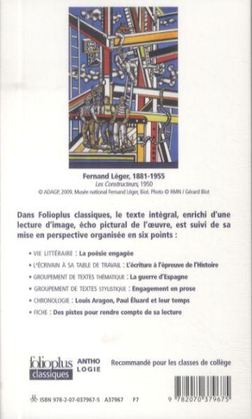 Image du produit Combats du 20e siècle en poésie : anthologie (Français, Collectif, 2009)