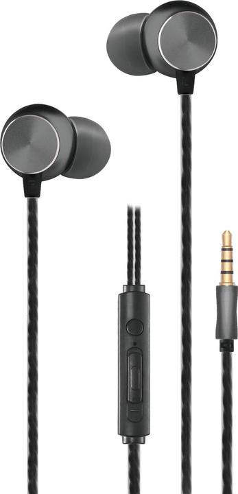 2GO 795967 Kopfhörer & Headset Verkabelt im Ohr Anrufe/Musik Anthrazit (keine Geräuschunterdrückung, Kabelgebunden)