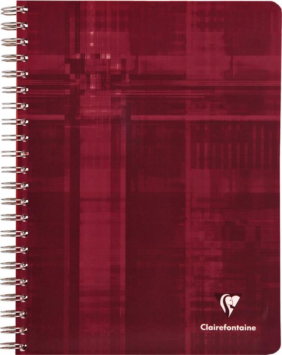 Produktbild Clairefontaine Spiralheft mit Register (A4, Kariert, Harter Einband)