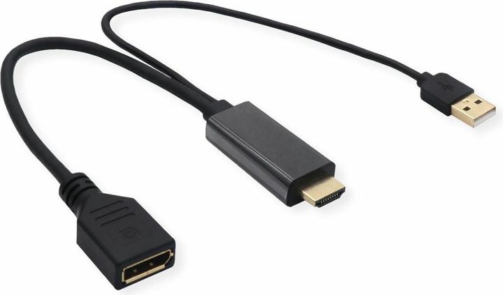 Value Adattatore HDMI-DisplayPort (HDMI, 30 cm)