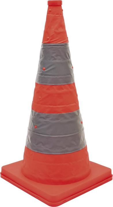 Dönges Opvouwbare verkeerskegel, hoogte 700 mm, gedeeltelijk reflecterend