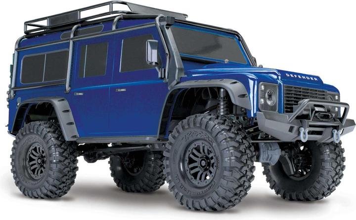 Produktbild Traxxas TRX-4 LR Defender Elektro Brushed Crawler 4WD 1:10 RTR blau (RTR Ready-to-Run)