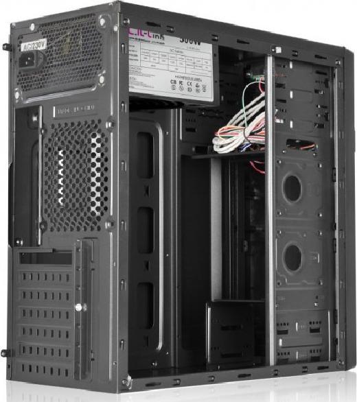 Produktbild L-Link LEONIS - Tower - PC - Kunststoff - Stahl - Schwarz - ATX,Micro ATX - Blau (mATX, ATX)