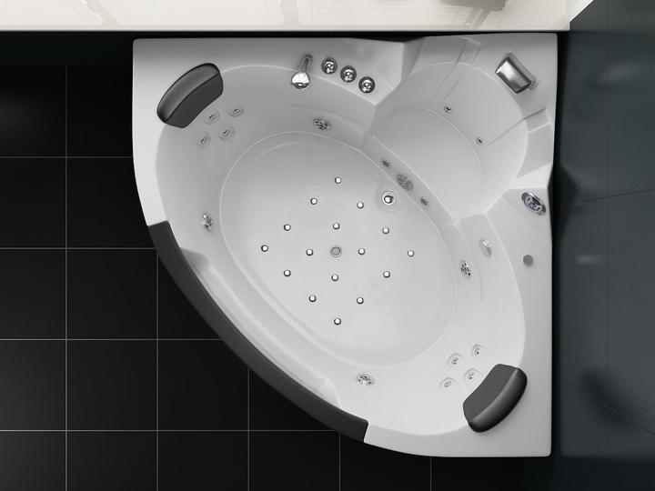 Actual product image PureHaven Whirlpool 152x152 cm elegant design heating light therapy sound system cleaning programme