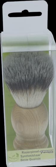 Immagine prodotto Pennello da barba, pelo sintetico, manico in legno di faggio leggermente tinto, anello Ø 21,5 mm (Pennello da barba)