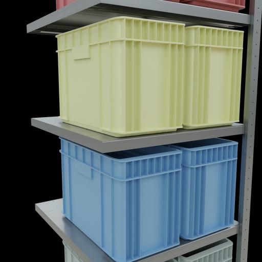 Actual product image Schulte Lagertechnik MULTIplus250 boltless add-on bay system with length bolts