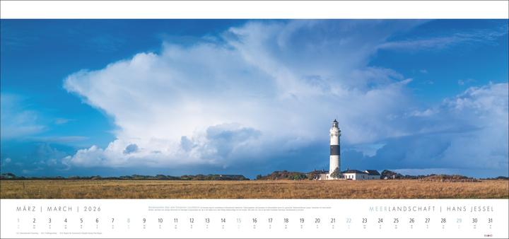 Actual product image Meerlandschaft Kalender 2026 - Hans Jessel (Hardcover, German)