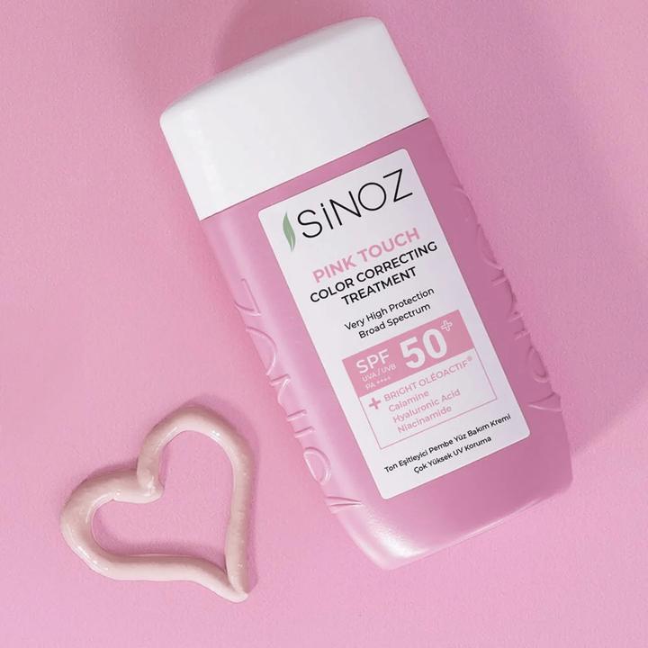 Image du produit Sinoz Pink Touch Color Correnting Treatment (Crème solaire, SPF 50, 50 ml)