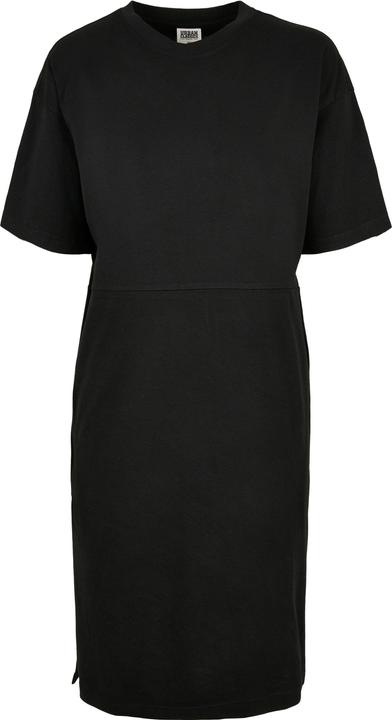 Urban Classics Ladies Organic Oversized Slit Tee Dress (XS, S)