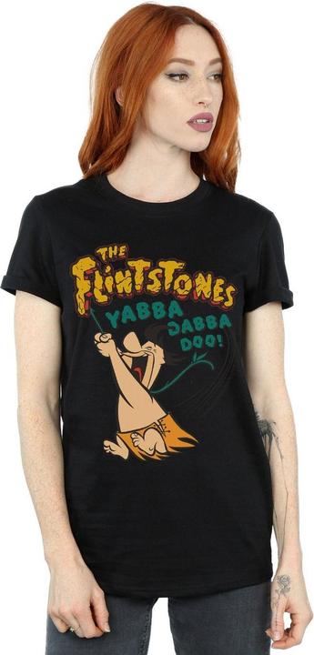 Immagine prodotto The Flintstones Fred Yabba Dabba Doo Maglietta Ampia Donna (4XL)