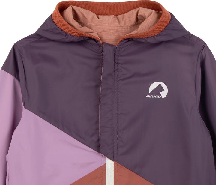 Actual product image finkid wendbare Regenjacke Muutuva peach/rust (140, 146)