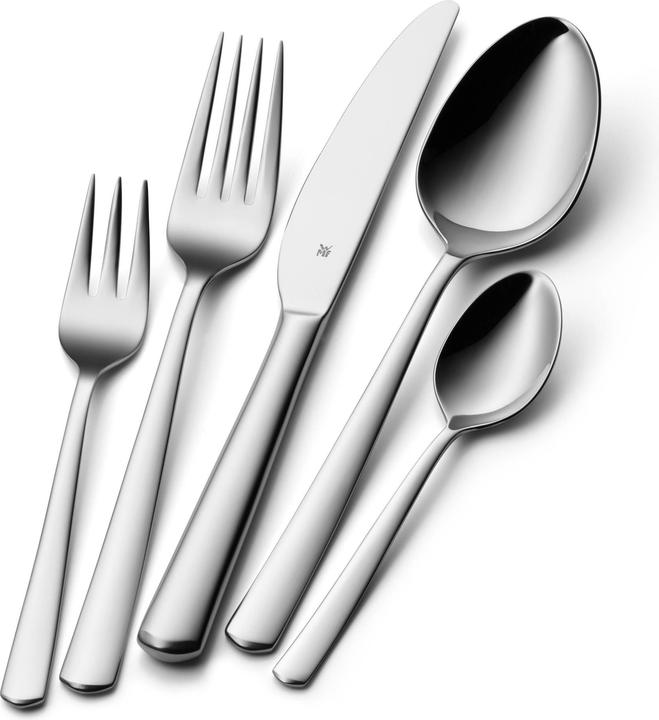 Produktbild WMF Besteck Besteckset 6 Personen Boston 30tlg Monobloc-Messer Edelstahl poliert (30 Stück, Besteck Set)