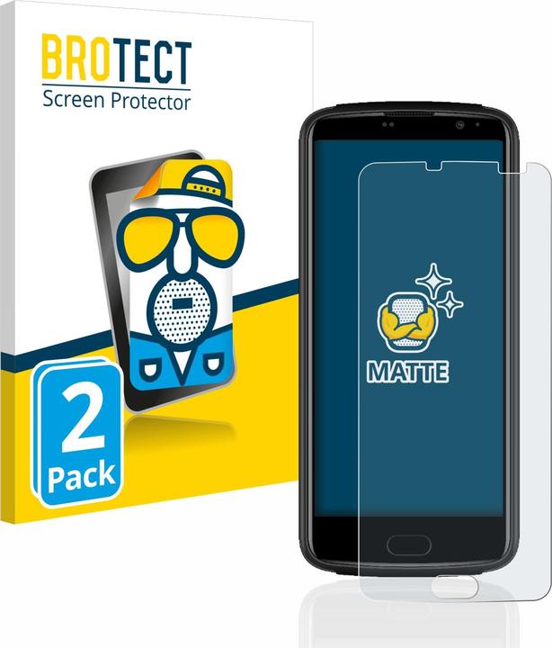 Productafbeelding BROTECT Anti-glansfolie Schermbeschermer Matte schermbeschermfolie (2 Stuk, Beafon M7 Lite Premium)