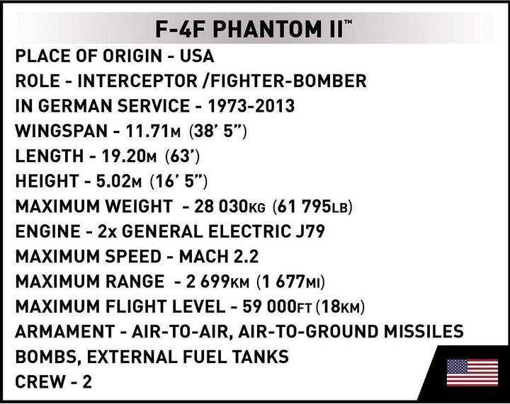 Produktbild Cobi ARMED FORCES 5898 F-4F PHANTOM II (LUFT.) 666K