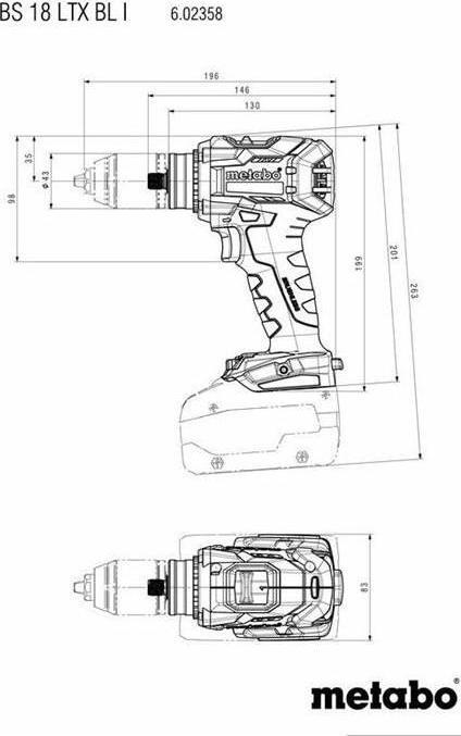 Produktbild Metabo BS 18 LTX BL I (Akkubetrieb)