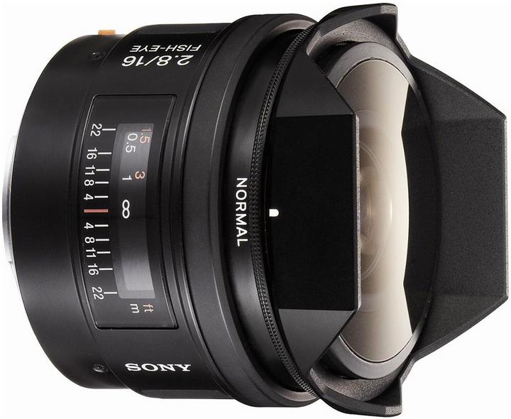 Actual product image Sony 16mm f/2.8, Fisheye, Full Frame A-Mount (Sony A, full size)