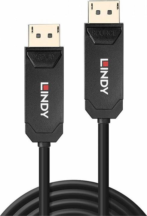 Produktbild Lindy 50m Fibre Optic Hybrid DP 2.0 UBHR10 Kabel 40Gbps, bis 8K60 (10 m, DisplayPort)