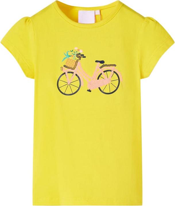 VidaXL Kinder-T-Shirt Gelb 116,Material: 95 % Baumwolle. 5 (116)