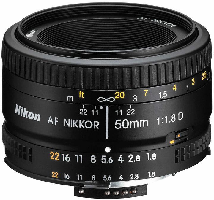 Nikon Nikkor 50mm f/1.8D AF (Nikon F, Vollformat)