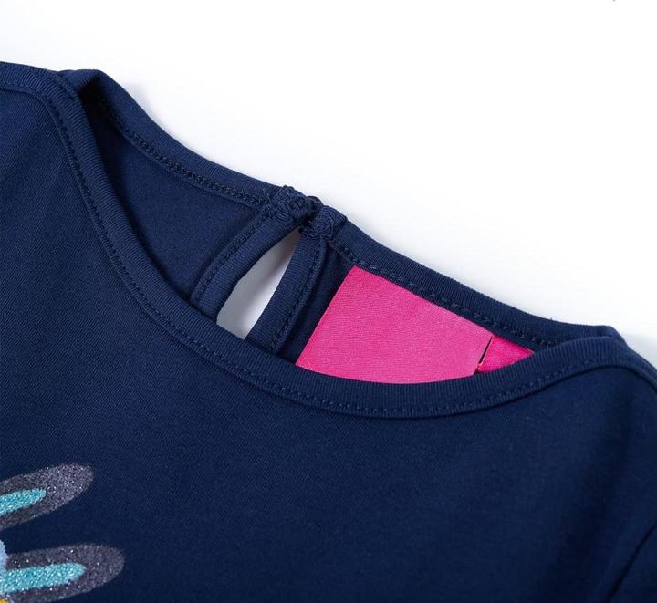 Immagine prodotto VidaXL Camicia da bambino a maniche lunghe blu navy 116,Materiale: 95 % cotone (116)