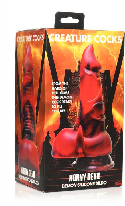 Actual product image Creature Cocks Horny Devil - Demon Silicone Dildo