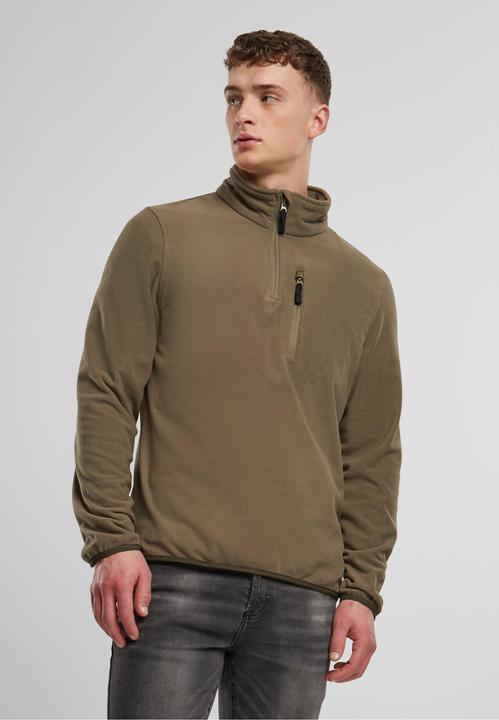 Actual product image Brandit Ripstop fleece pullover size 4XL colour olive (4XL)