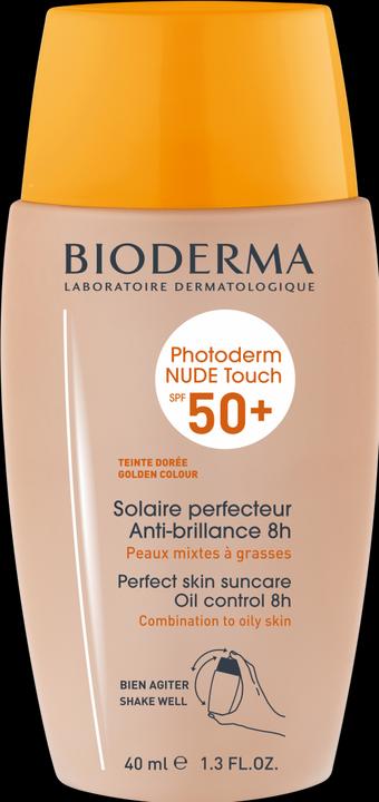Produktbild Bioderma Photoderm Nude Touch Mineral SPF50+ dorée (Sonnencreme Gesicht, SPF 50+, 40 ml)