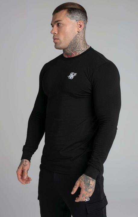 Actual product image Siksilk Sweatshirts Black Essential Sweatshirt (L)