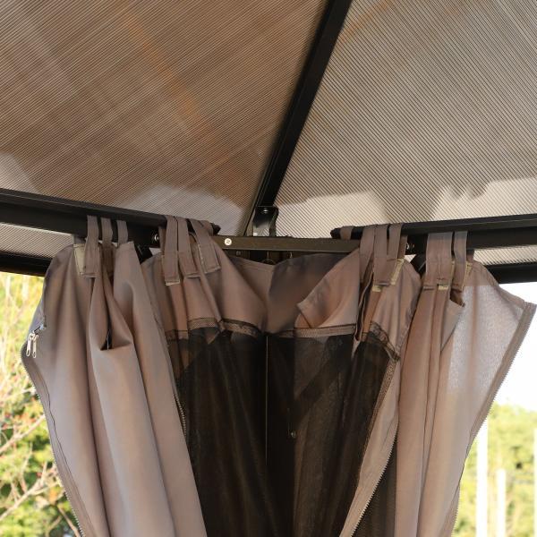 Actual product image Outsunny Garden pavilion with side panels and roof (300 cm, 300 cm)