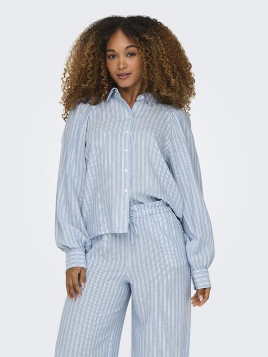 Produktbild Only Locker geschnitten Button-Down Kragen Puffärmel Hemd Hemd (XL)