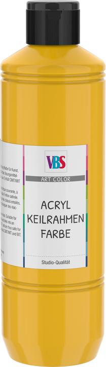 Produktbild VBS Acryl-Keilrahmenfarbe, 500ml (Kadmiumgelb-Dunkel, 500 ml)