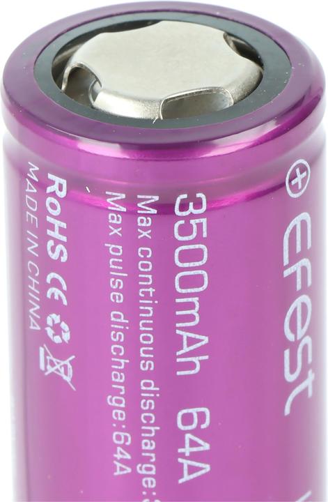 Produktbild Efest Akku Purple IMR26650 High Drain ungeschützt (1 Stk., 26650, 3500 mAh)