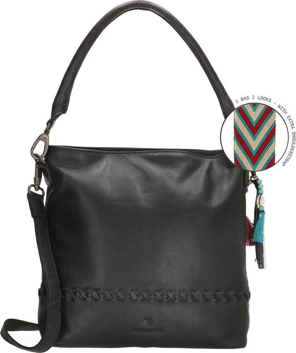 Micmacbags Hide & Stitches Friendship Umhängetasche - Schwarz - 100% Leder